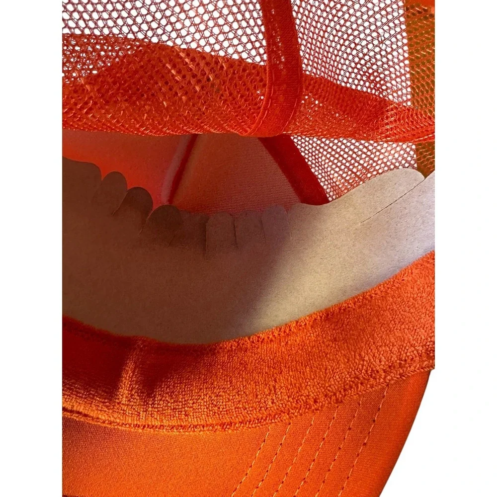 Hurley Hat Cap Snapback Foam Trucker Orange Mesh Surf Skate Logo Surf Fest‎ NWT